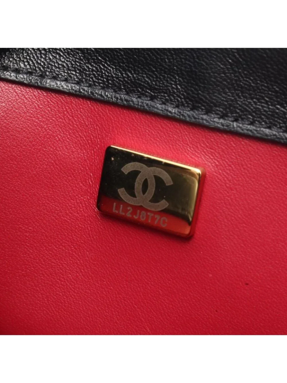 Chanel Shoulder Bag Quilted Black Lambskin Mini